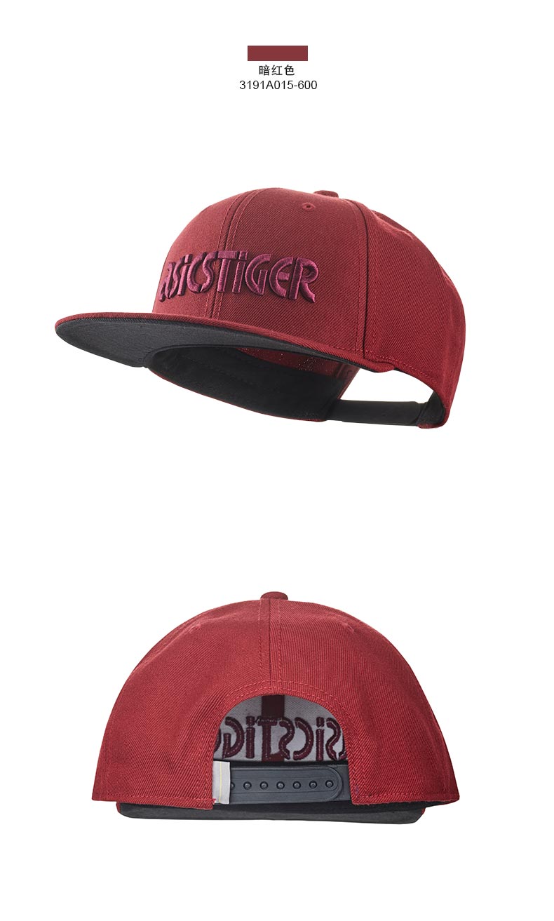 ASICSTIGER nam và nữ mũ bóng chày thể thao và giải trí mũ thời trang 3191A015 mũ lưỡi trai đen