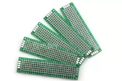 Spray tin board double-sided test board high-quality green oil multipurpose board experimental board hole Board PCB board width 2 * 8cm single price