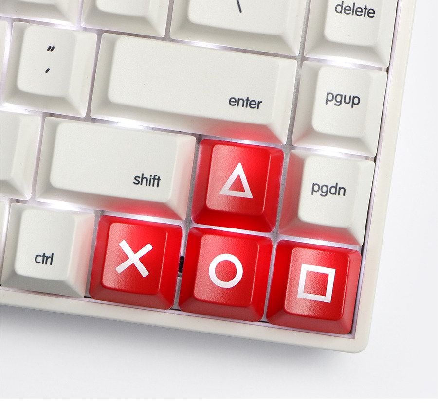 4 PSP direction keys ABS thickened light-transmitting personalized keycaps R1 height special for backlit mechanical keyboards