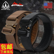 American BMT Glasses Snake Buckle Belt Male Australian Pinto Outdoor Army Tactical Black Eagle Belt Common version