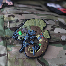 TacOpsGear Mystery Warrior Tactical Chameleon-Operation Desert Storm Fighter Velcro Morale