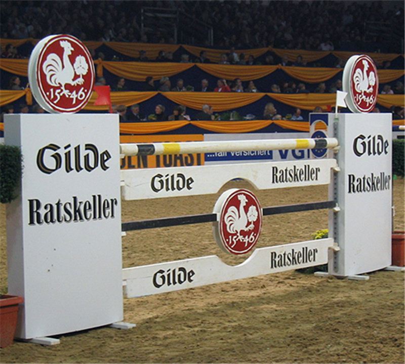 Equestrian obstacles Custom-made Custom equestrian competition advertising obstacles