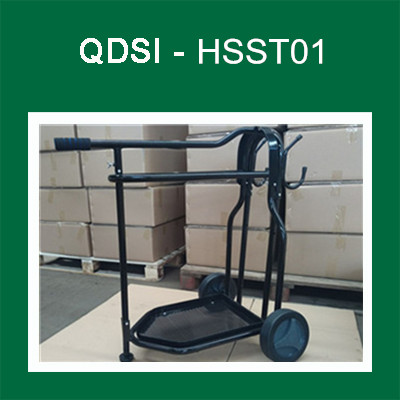 Portable saddle carts, saddle racks, mobile saddle racks, harness finishing carts.