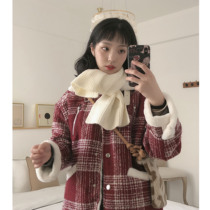 The second pick-up Mao Maos fine plaid jacket is full of Mao Hanfeng retro locomotive girlfriend wind to keep warm