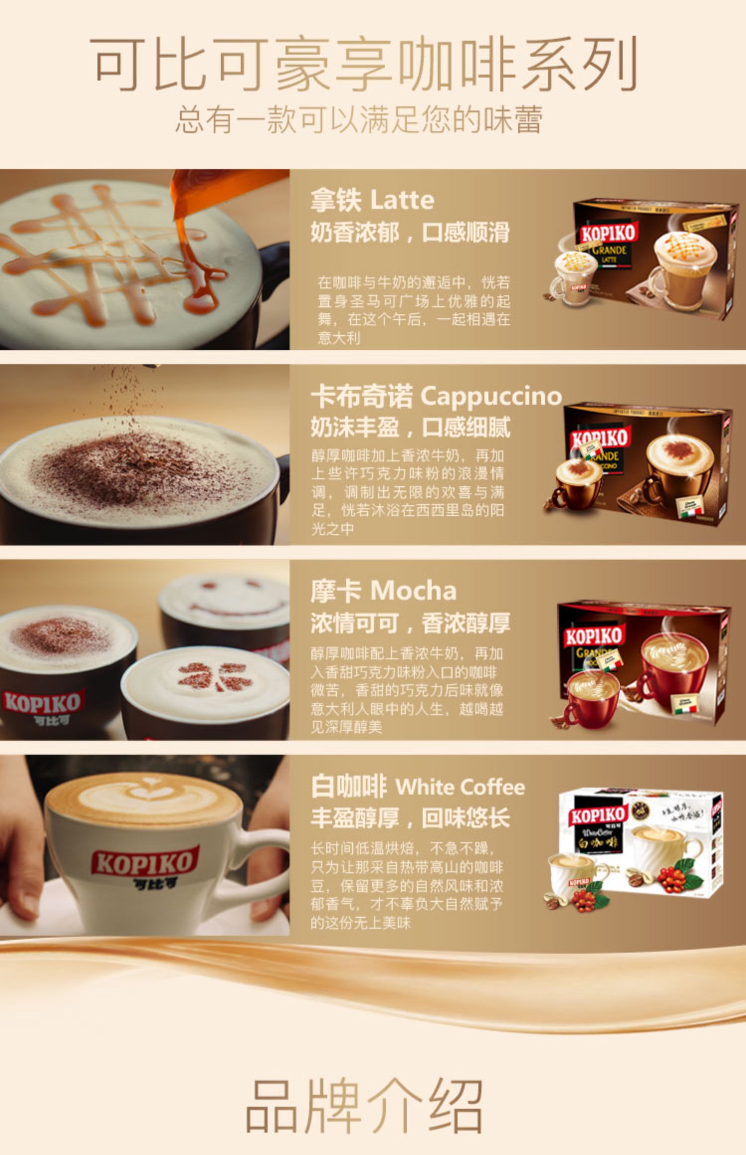 【KOPIKO】意式三合一拿铁咖啡3盒