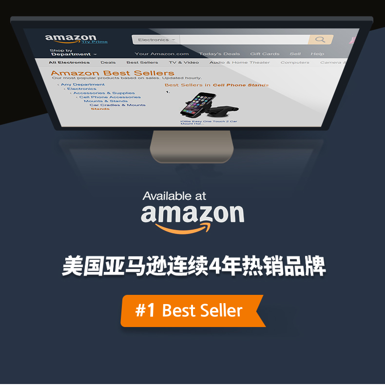 iOttie One Touch 4 hãng xe chuyển hướng người giữ điện thoại máy lạnh vent GPS - Phụ kiện điện thoại trong ô tô cây kẹp điện thoại
