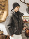 American retro high fluffy 90 white duck down hooded down jacket men's new winter thickened warm jacket