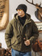American retro 90% duck down workwear down jacket men's winter trendy brand outdoor mountain hunting waterproof hooded jacket