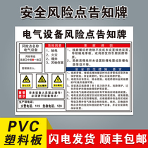 Electrical Equipment Safety Risk Point Informed Sign Hazard Source Distribution Room Workshop Air Pressure Injection-injection forklift Punch Milling Drilling Machine Machinery Harm Warehouse Wagon Post Warning Signs Limited Space Mark