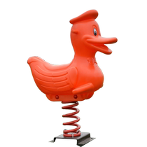 Kindergarten childrens outdoor rocking horse outdoor amusement facilities seesaw seesaw wooden horse spring rocking music