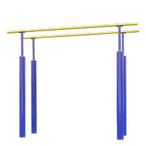 Outdoor horizontal bars parallel bars high and low bars ribbed wooden frames outdoor school home sports pull-ups fitness equipment