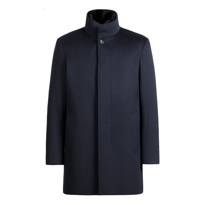 Pasture light luxurious fur coat men's imported water mink liner Niu overcomes the long version of the fur in coat of coat