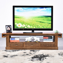 Chicken winged Wood TV cabinet mahogany furniture Chinese audio-visual cabinet solid wood film and television cabinet living room antique floor cabinet small house type