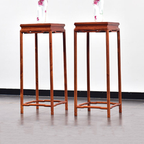 Longhu Yuyun mahogany furniture Myanmar rosewood flower stand solid wood flower several Chinese antique bonsai stand big fruit rosewood