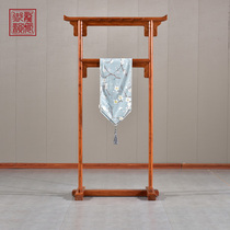 Mahogany furniture Zambia Rosewood hanger bedroom master bedroom New Chinese solid wood coat rack floor hanging hanger