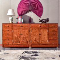 Mahogany furniture Burmese flower pear living room new Chinese solid wood Hall Cabinet balcony locker door with pumping entrance cabinet