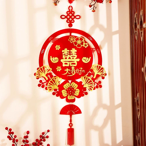 Свадьба, подвесное украшение, декоративная свадебная комната Новая комната, уложенные цветы, чтобы организовать свадебную женскую спальню Hi.