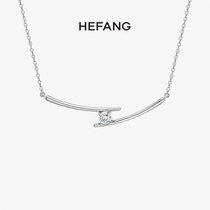 HEFANG He Fang jewelry chopsticks choker 925 sterling silver Female Original design sense light luxury gold pendant necklace