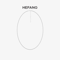 HEFANG He Fang jewelry silver chain necklace plain chain children ins simple niche design versatile long necklace