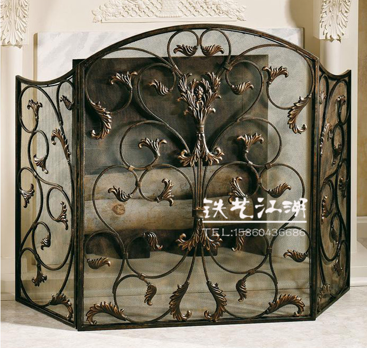 Popular iron new white metal black Fujian partition 30% front screen European antique can be customized
