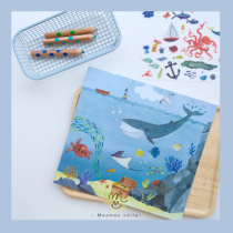 MAO scratch creative painting ~ French moulinroty childrens DIY transfer sticker creative painting丨Recommended for travel