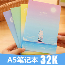 South Korea beautiful cartoon notebook soft face copy cute notepad thin stationery diary book student stationery A5