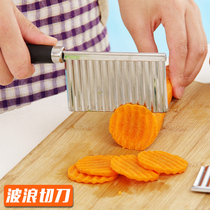 Special multi-purpose vegetable cutter wave shaped potato cutting knife stainless steel potato cutter Chip Chip Cutter