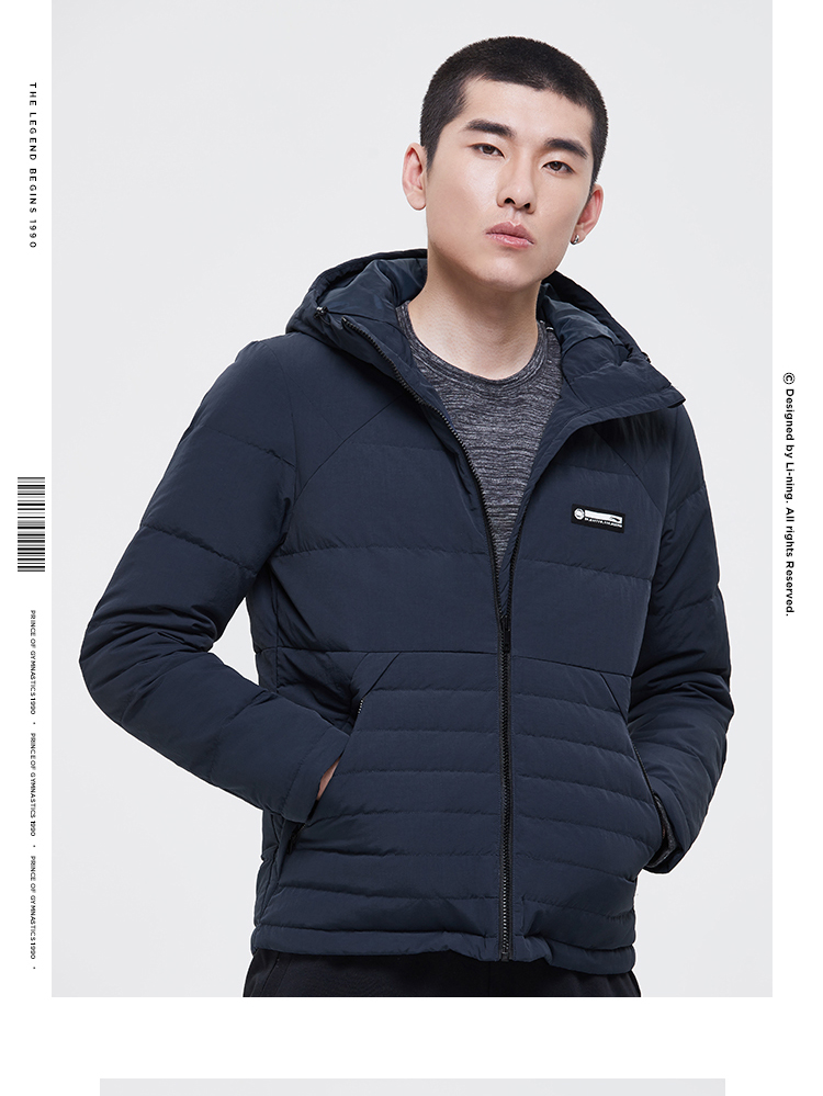 Áo khoác mùa đông Li Ning 2019 mới cho nam thời trang thể thao mùa đông Quần áo ngắn áo khoác ấm ngắn - Thể thao xuống áo khoác áo lông vũ nam cao cấp
