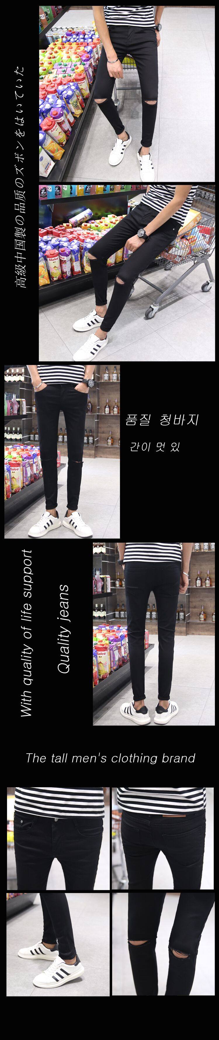 Jeans pour adolescent pieds Slim pour Quatre saisons - Ref 1465730 Image 8