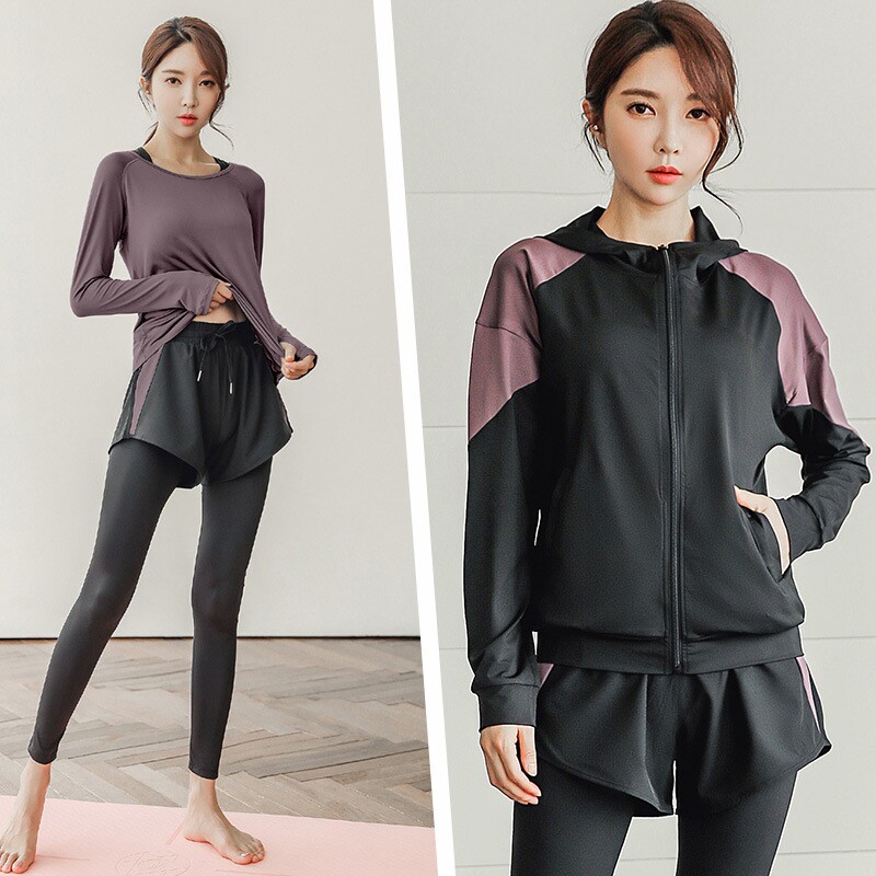 Sports suit Women Summer new loose Lean Casual Fat Mm Large Size Size Fitness Gym Professional Morning Running Yoga Suit