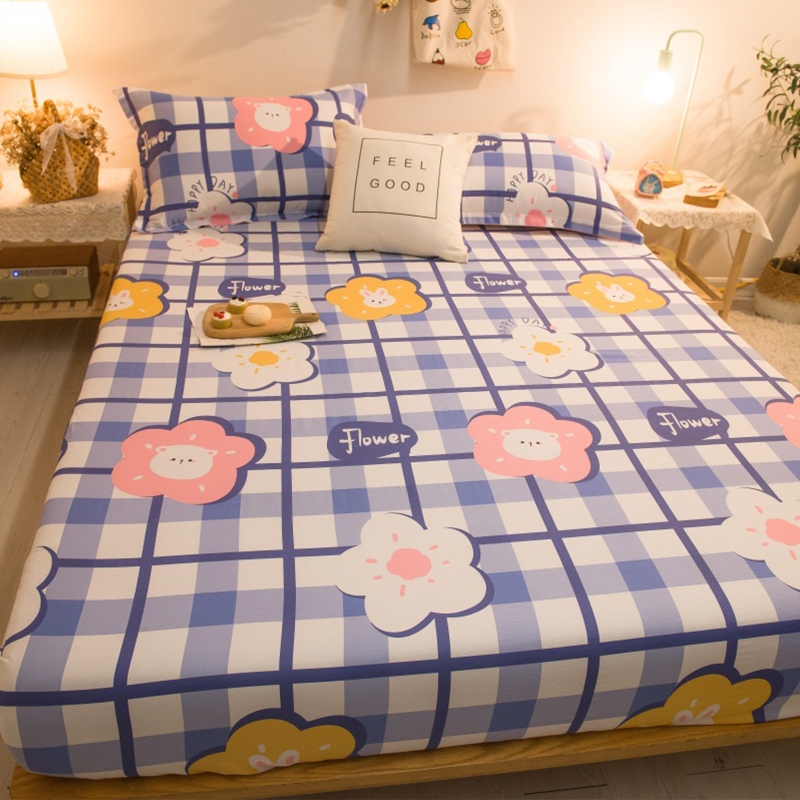 Set to make an all-cotton pure cotton bunk bed cover mattress cover student dormitory brown cushion thin cushion tatami high and low bed