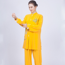 Tai Chi clothing women's 2021 new high-end elegant competition performance long autumn Tai Chi practice clothing men