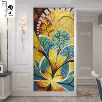 Custom glass mosaic abstract painting European porch entrance aisle restaurant puzzle mosaic tile background wall
