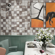 Self-adhesive metal mosaic toilet kitchen restaurant Xuanguan Living room Coffee hall Background tiles Decorative Wall Sticker
