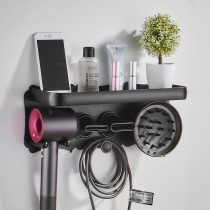 Application of Dyson hairdryer bracket free of punching hanging rack toilet shelving bathroom containing frame electric blow rack