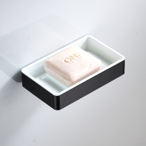 Nordic Soap Shelve Black Soap Net Wall-mounted Rack Bathroom Soap Box Toilet Soap Dish Shelf Free