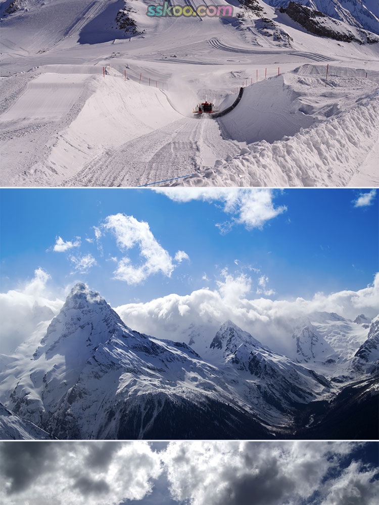 雪山雪景冰天雪地下雪冰雪世界照片背景摄影设计高清JPG图片素材插图4