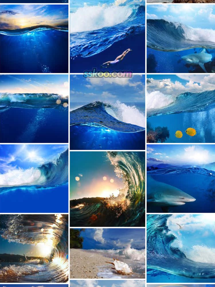 海浪冲浪海涛风景高清JPG摄影照片4K壁纸背景图片插图设计素材插图9