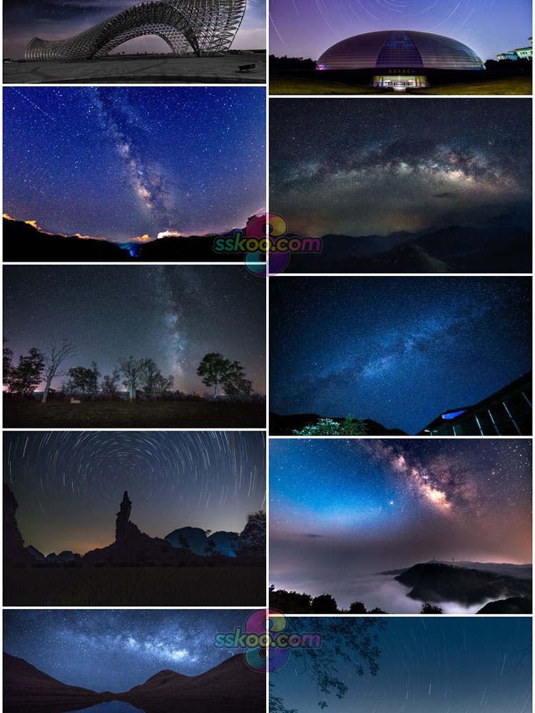 高清宇宙银河星河星空夜空摄影图片星云粒子背景JPG照片设计素材插图14