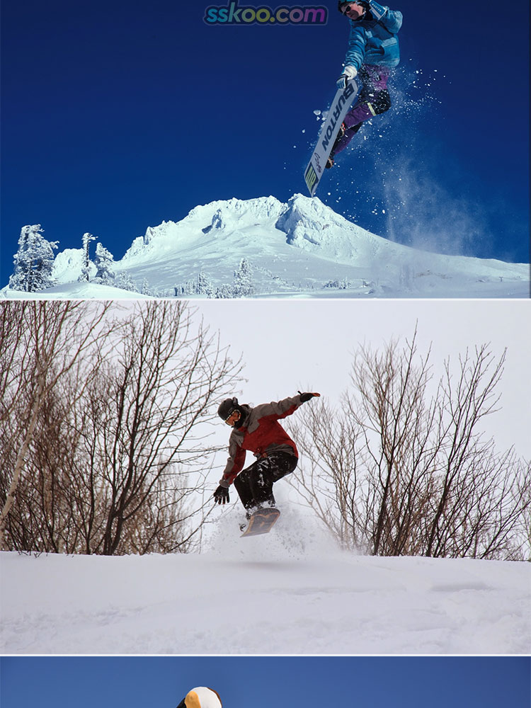 冬季滑雪运动照片极限户外运动雪橇滑雪场雪山高清JPG图片素材插图4