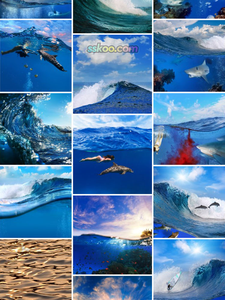 海浪冲浪海涛风景高清JPG摄影照片4K壁纸背景图片插图设计素材插图7