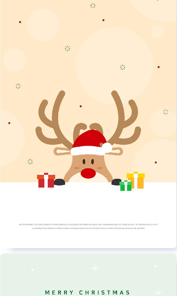 圣诞节雪地雪花圣诞老人卡通插画背景海报AI矢量设计素材模板插图3