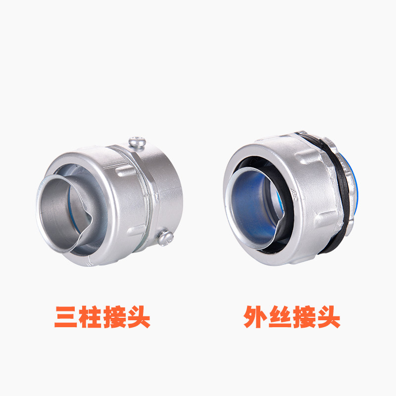 DPJ Bag Plastic Metal Hose DKJ Head Snake Leather Tube Case Joint External Wire Tooth Cutting Sleeve End Type Self-Cementing Galvanized Joint