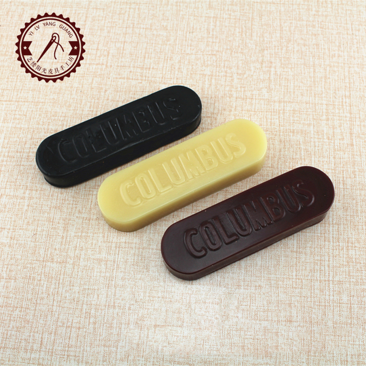 Leather seal edge wax Japan imports Columbus Sseal edge waxed with polished edge wax genuine leather seal edge polished wax