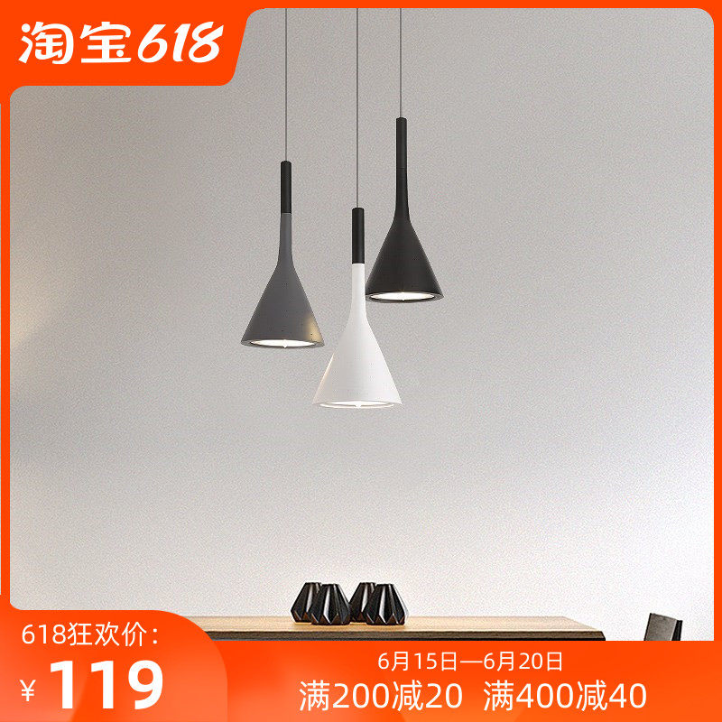 Nordic Dining Room Chandelia Headboard Modern Minimalist Dining Table Home Single Headlights Three Heads Bar Creativity Personality Lamps