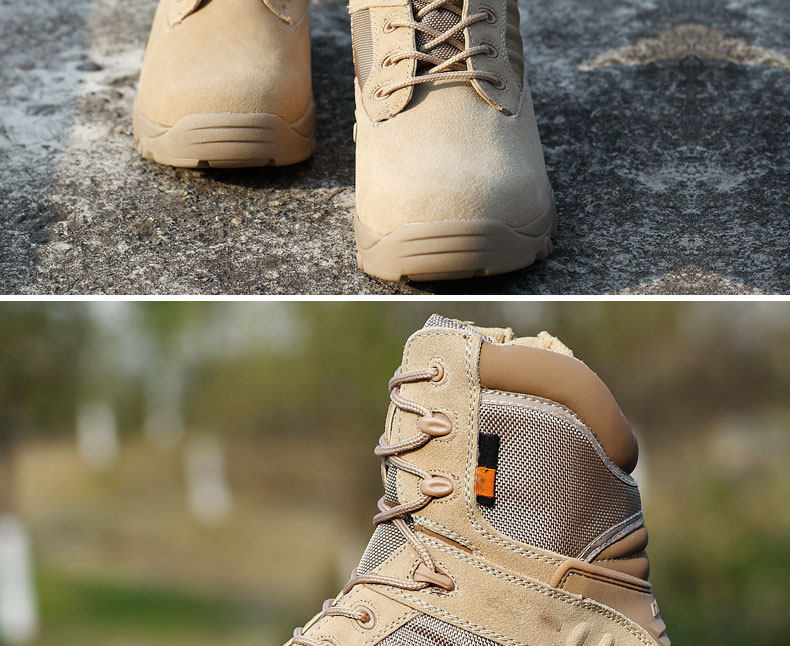 Boots militaires en cuir - porter - Ref 1397881 Image 14