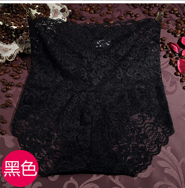 Quần lót nữ gợi cảm cám dỗ eo cao kích thước lớn quần lót trong suốt siêu mỏng bụng tam giác tóm tắt - Giữa eo quần sịp lưới nam