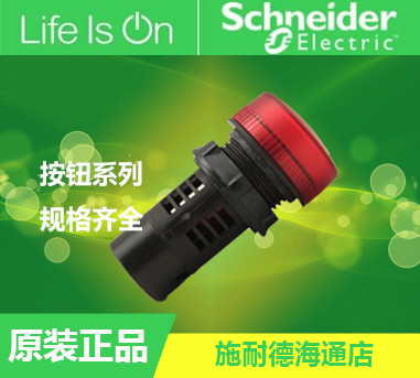Original Schneider Signal Light AC DC 24V Red LED Indicator XB2BVB4LC