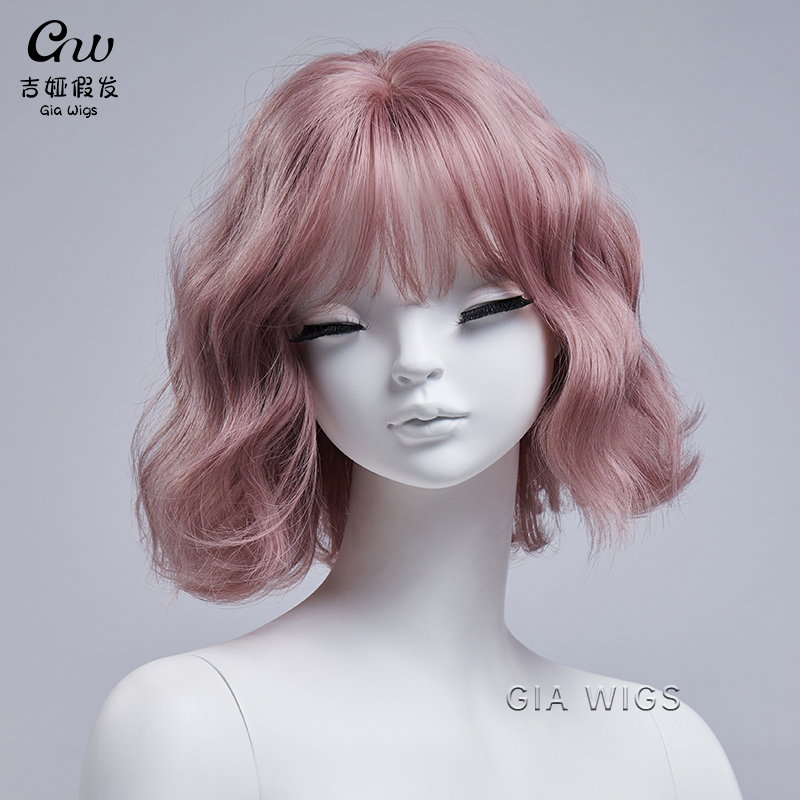 Short Egg Roll Wig, Student Barbie Curls Hairstyle, Lazy Wool Curls, Relaxed Japanese Model Wig, Full Head