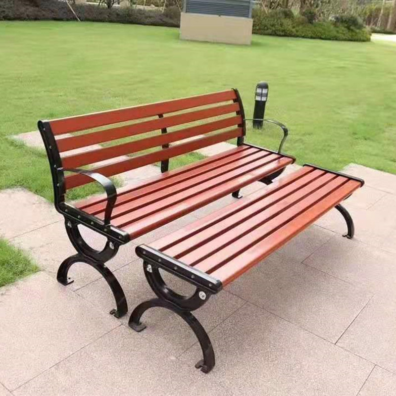 Park chair courtyard leisure garden community square rest chair outdoor backrest bench row chair outdoor long chair